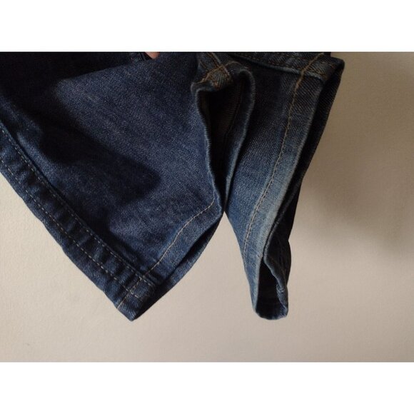 Calvin Klein Lean Bootcut Jeans Women's 8 Blue Mid Rise Stretch 33x32 Whiskered - Picture 11 of 16